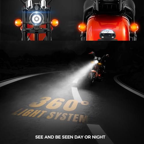 eAhora M1 Electric Motorcycle: 2000W Motor, 37MPH速