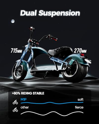 eAhora M1P Electric Motorcycle: 2000W, 37mph, 40+ Miles