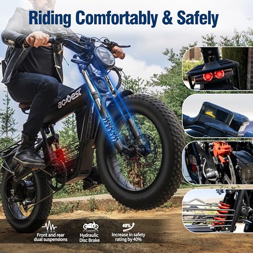 ACTBEST Electric Dirt Bike for Adults- 2000W Motor