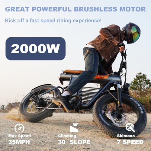 Movcan V50 Electric Bike: 2000W, 35MPH, 70 Miles