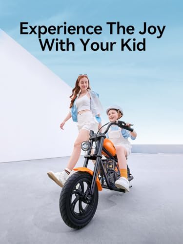 Hyper GoGo Electric Motorcycle for Kids Age 3+ - Retro Style with Light & Music Player