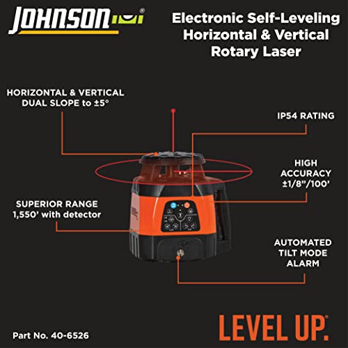 Johnson 99-028K Electronic Self-Leveling Rotary Laser System Kit