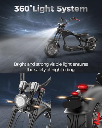 eAhora M1P Electric Motorcycle: 2000W, 37mph, 40+ Miles