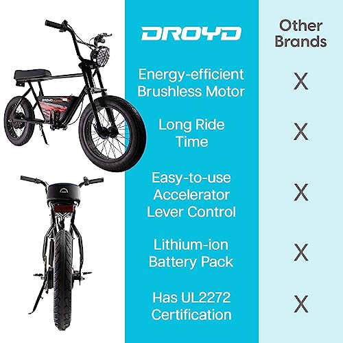 Droyd Blipper Electric Mini Bike for Kids - 250W - 12.5MPH