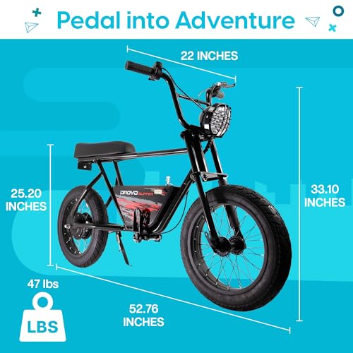 Droyd Blipper Electric Mini Bike for Kids - 250W - 12.5MPH