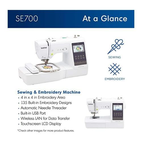 Brother SE700 Elite Computerized Sewing & Embroidery Bundle