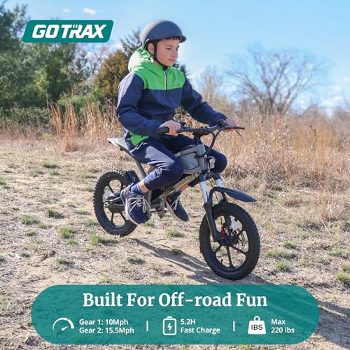 Gotrax Astra Electric Dirt Bike, 16" Tires, Max Speed 15.5Mph