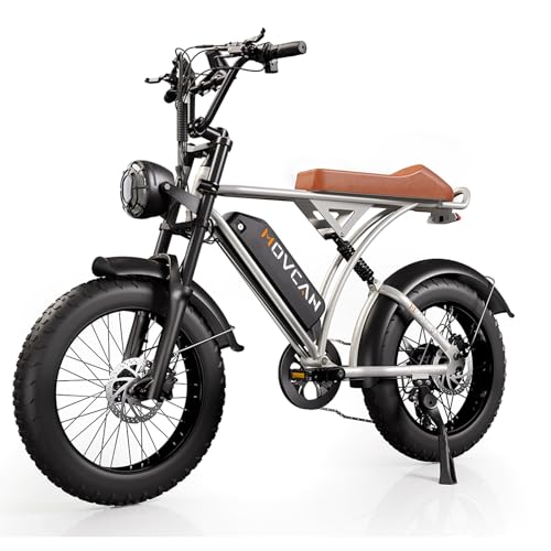 Movcan V60 Pro Electric Bike, 48V 18.2Ah, 20" Fat Tire, 1500W Motor"