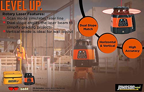 Johnson 99-028K Electronic Self-Leveling Rotary Laser System Kit