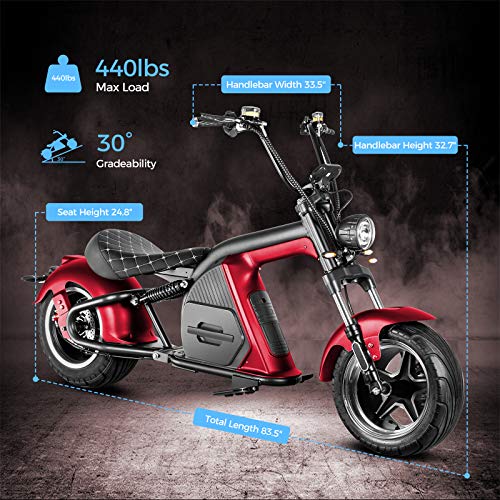VIP Smart Shopper: eAhora M8 Electric Motorcycle, 37MPH, Dual Brakes
