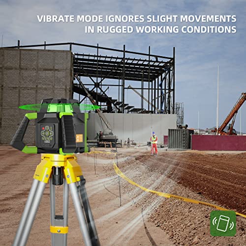 Huepar Green Rotary Laser Level Kit with Accessories
