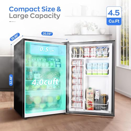 VIP Compact Mini Fridge with Adjustable Thermostat
