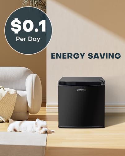 1.7 Cu.ft Mini Fridge with Freezer, Black-FR17