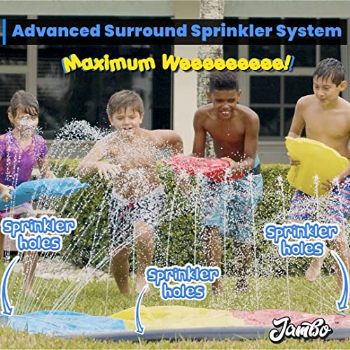 JAMBO XL Premium Backyard Water Slide with 3 Bodyboards