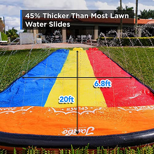 JAMBO XL Premium Backyard Water Slide with 3 Bodyboards