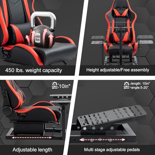 Mokapit Dual Purpose Racing Wheel Flight Simulator Cockpit