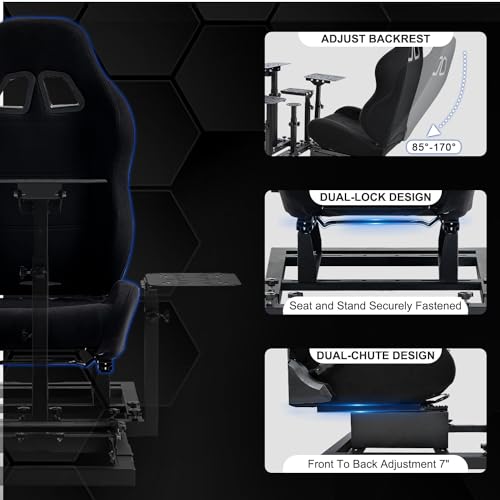 Racing Simulator Cockpit Kit for Logitech and Thrustmaster