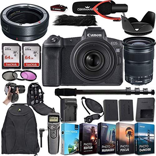 Canon EOS RP Mirrorless Camera Bundle + Deluxe Accessories