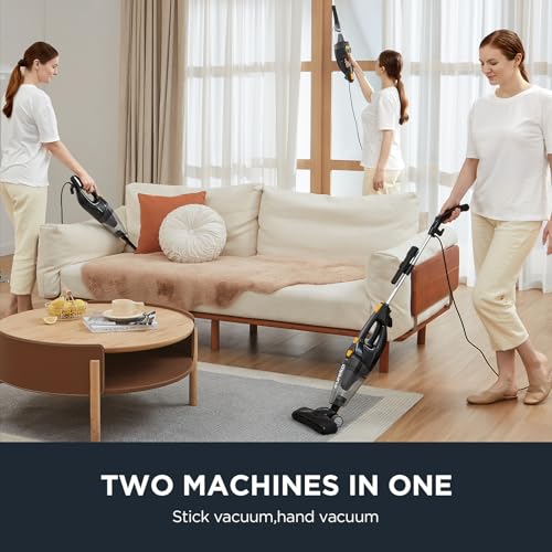 Eureka Home Mini Corded Stick Vacuum, Powerful Suction