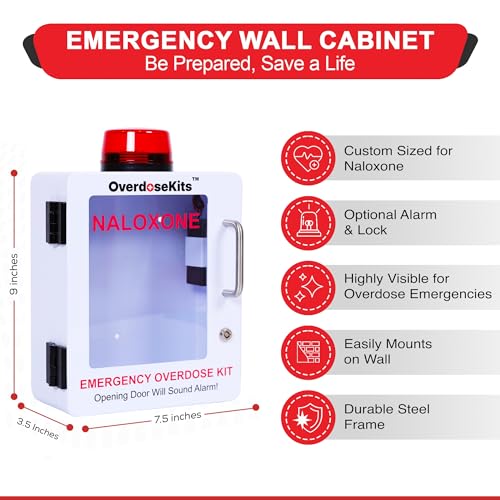 VIP Smart Shopper: Naloxone Emergency Kit Cabinet - White