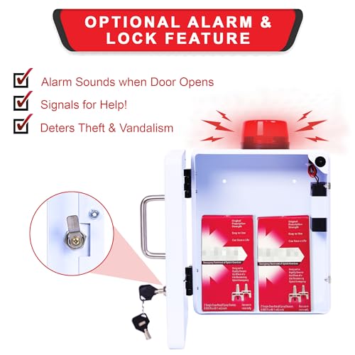 VIP Smart Shopper: Naloxone Emergency Kit Cabinet - White