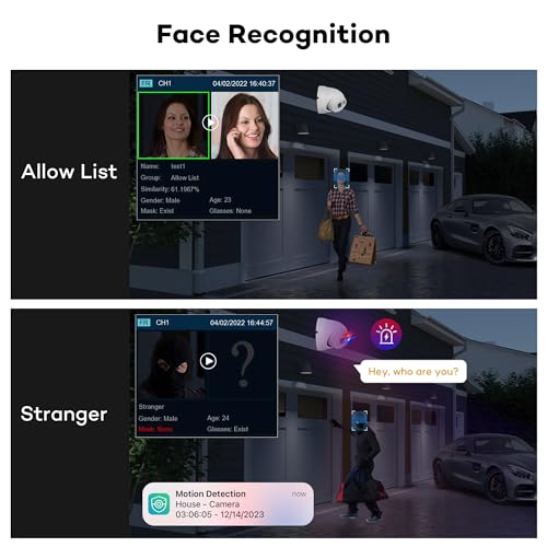 16 Channel PoE Security Camera System with AI Face Recognition
