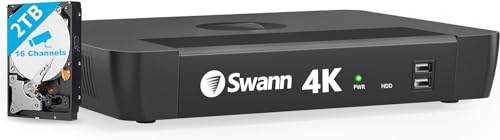 Swann 4K 16CH Security Camera System: NVR-8580 PoE