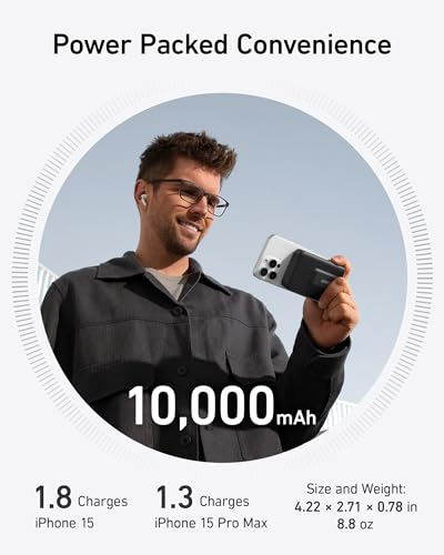 Anker MagGo Power Bank, 10,000mAh Ultra-Fast Charger