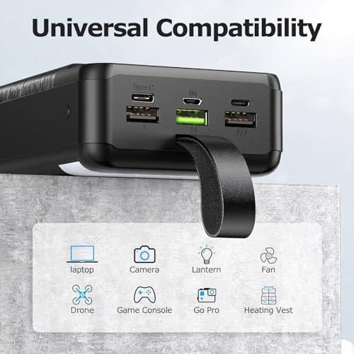 60000mAh Fast Charging Power Bank with 4 Outputs