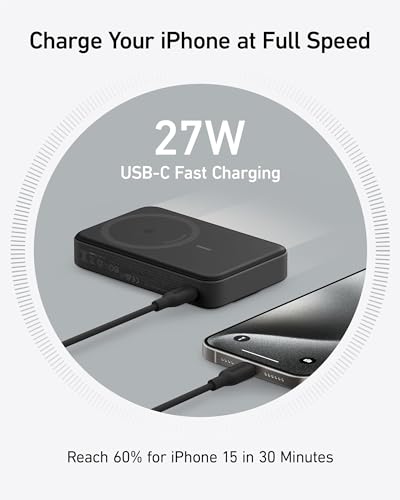 Anker MagGo Power Bank, 10,000mAh Ultra-Fast Charger