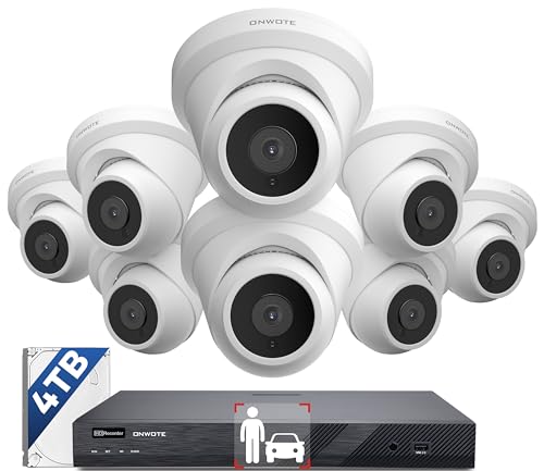 ONWOTE 16-Camera PoE Security System with AI Detection