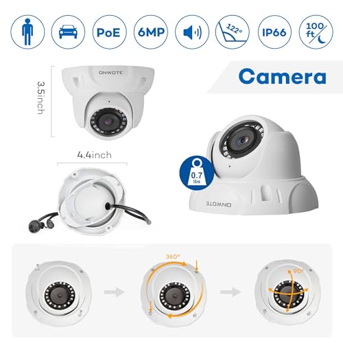 16CH 4K NVR PoE Security Camera System Bundle