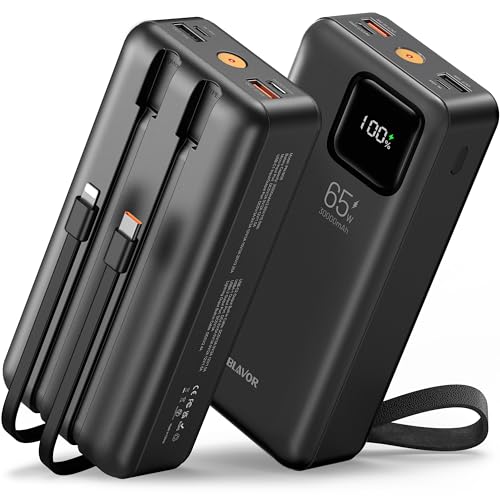 BLAVOR 30000mAh Power Bank with 65W Laptop Charger