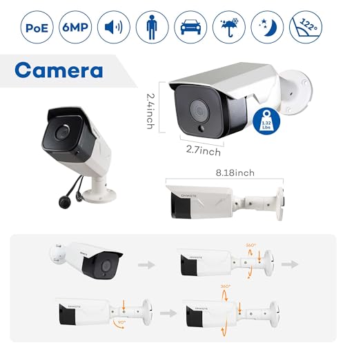 16CH 4K NVR PoE Security Camera System VIP