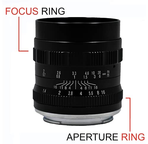 Brightin Star 50mm F1.4 Lens for Micro 4/3 Cameras
