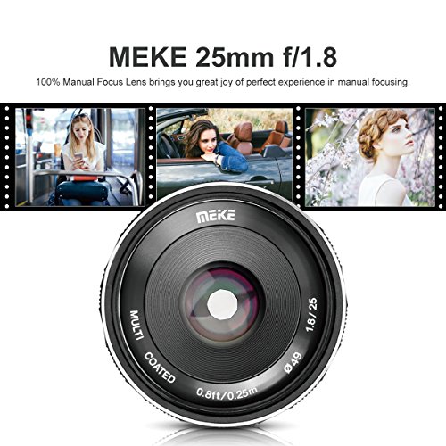 Meike 25mm F1.8 Wide Angle Lens for M43 Cameras