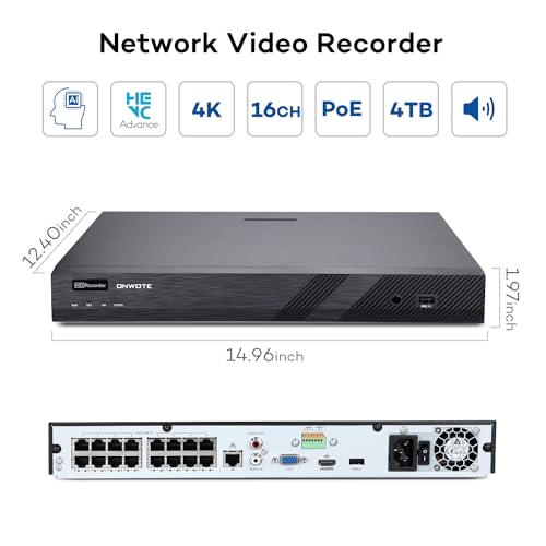 16 Channel 4K PoE Security Camera System VIP