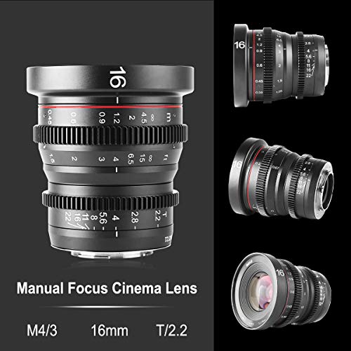 MEKE 16mm T2.2 Manual Focus Cine Lens
