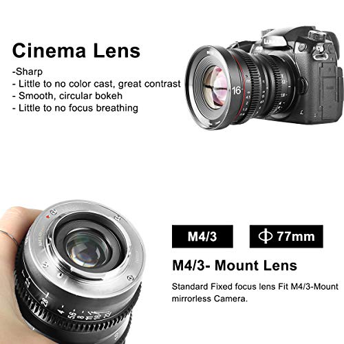 MEKE 16mm T2.2 Manual Focus Cine Lens