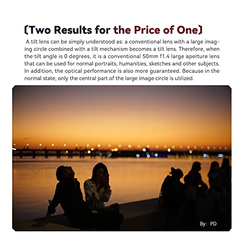 50mm F1.4 Tilt Lens for Nikon Z-Mount Cameras