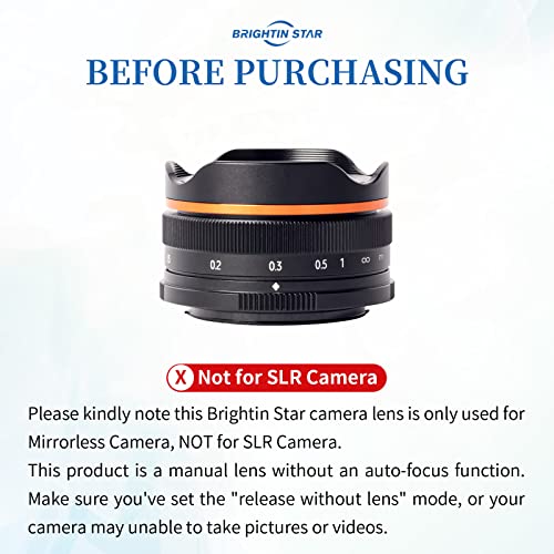 Brightin Star 10mm F5.6 Fisheye Lens for Micro 4/3 Cameras