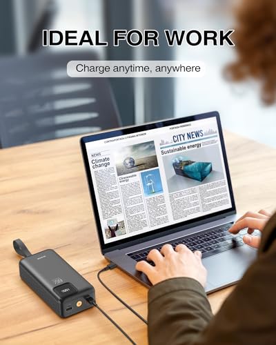 BLAVOR 30000mAh Power Bank with 65W Laptop Charger