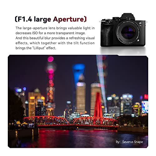 50mm F1.4 Tilt Lens for Nikon Z-Mount Cameras