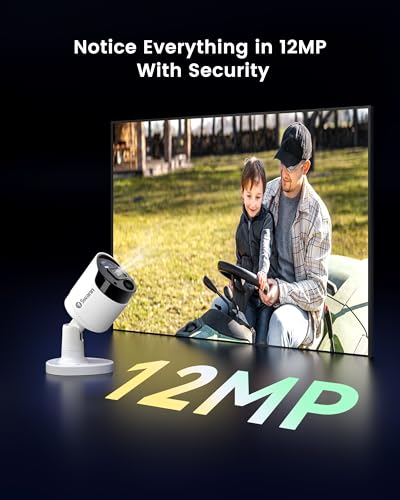 Swann 12MP Security Camera System with 16 IP Cameras
