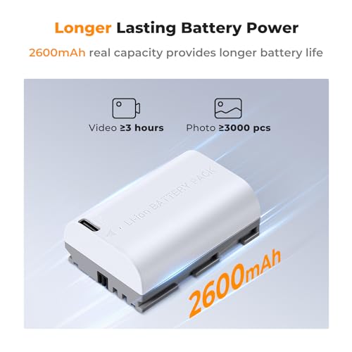 2-Pack LP-E6NH Battery for Canon EOS Cameras