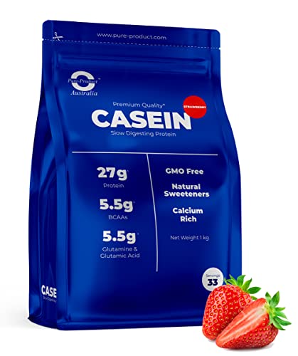 Strawberry Micellar Casein Protein Powder - 11 lbs