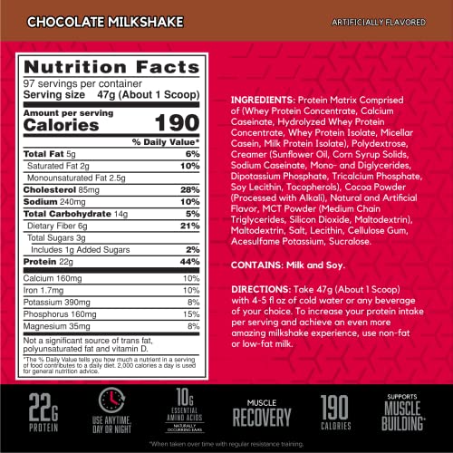 BSN SYNTHA-6 Chocolate Milkshake Protein Powder, 97 Servings