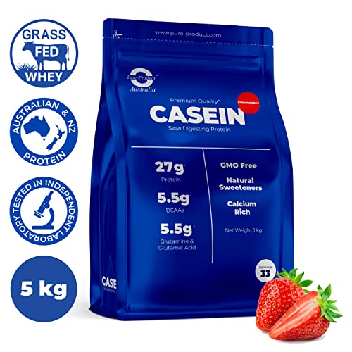Strawberry Micellar Casein Protein Powder - 11 lbs