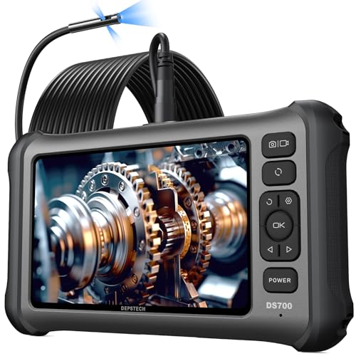 DEPSTECH 7'' IPS Endoscope Camera: Triple-Lens Borescope