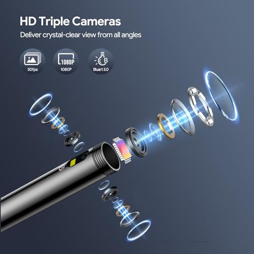 DEPSTECH 1080P HD Sewer Inspection Camera with 50ft Cable